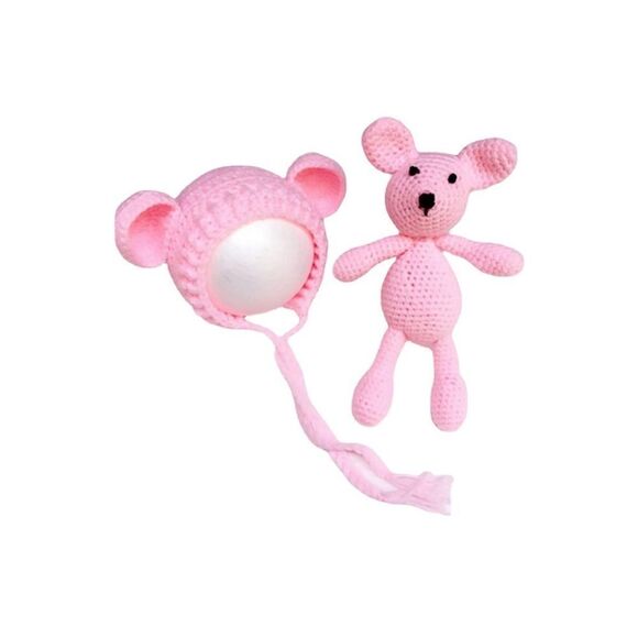 NEW 🐻 Beanie With Bear 🎀 - Picture 3 of 3